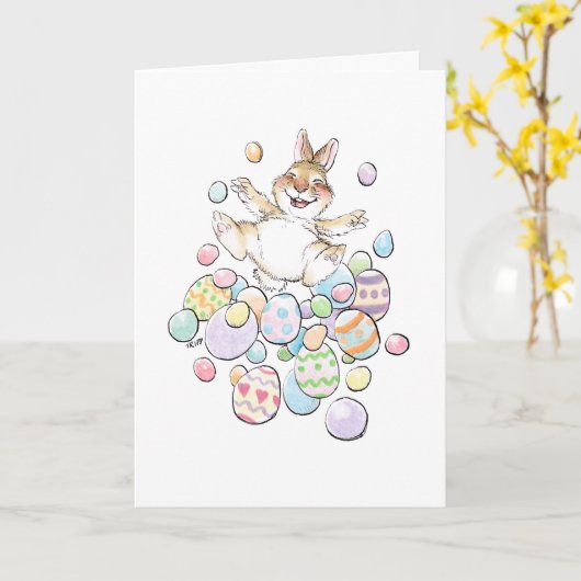 Carte Avalanche de œufs de Pâques (Fleur jaune)