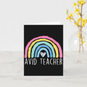 Carte Avancement d'un enseignant avide par l'appréciatio (Fleur jaune)