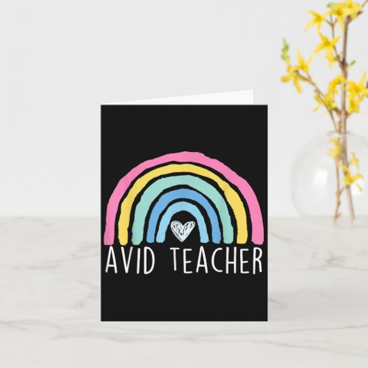 Carte Avancement d'un enseignant avide par l'appréciatio (Fleur jaune)