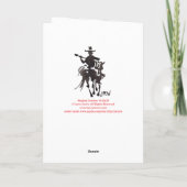 Carte Avant De Partir De Cowboy, Bonne Anniversaire (Dos)