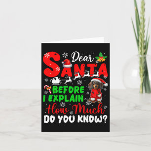 Carte Avant D'Expliquer Combien Vous Connaissez Xmas Dac