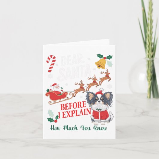 Carte Avant D'Expliquer Combien Vous Connaissez Xmas Pap (Devant)