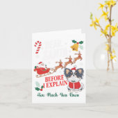 Carte Avant D'Expliquer Combien Vous Connaissez Xmas Pap (Fleur jaune)