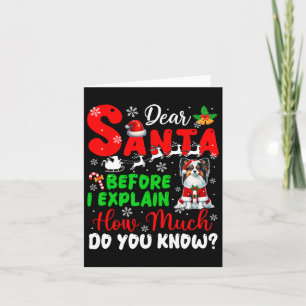 Carte Avant D'Expliquer Combien Vous Connaissez Xmas Pap