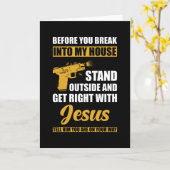 Carte Avant que vous ne tombiez dans ma maison (Fleur jaune)