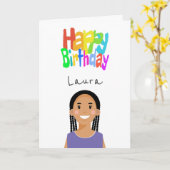 Carte Avatar personnalisée (Fleur jaune)