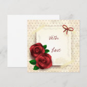 Carte Avec amour (Devant / Derrière)