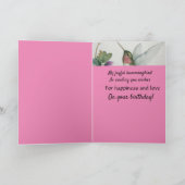 Carte Avec Amour À Maman Joyeux Colibri Anniversaire (Intérieur)