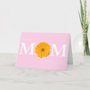 Carte Avec Amour Maman en Fête des Mères Gerbera Daisy F