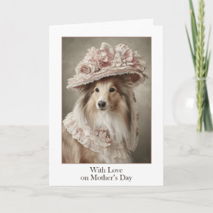 Carte Avec amour, pour la fête des mères