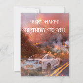 Carte avec carte plat Nissan GTR (Devant)