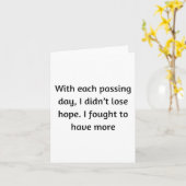 Carte Avec Chaque Jour De Ping (Fleur jaune)