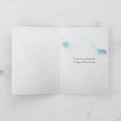 Carte avec cœur de ruban et bouquet de lierre (Intérieur)