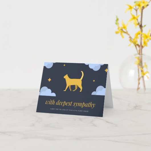 Carte avec compassion (Fleur jaune)