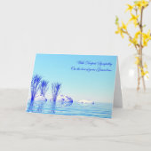 Carte Avec compassion pour la perte de grand-mère (Fleur jaune)