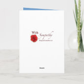 Carte Avec compassion pour la perte de votre animal de c (Dos)