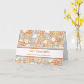 Carte Avec compassion sur la perte de votre grand-mère (Fleur jaune)