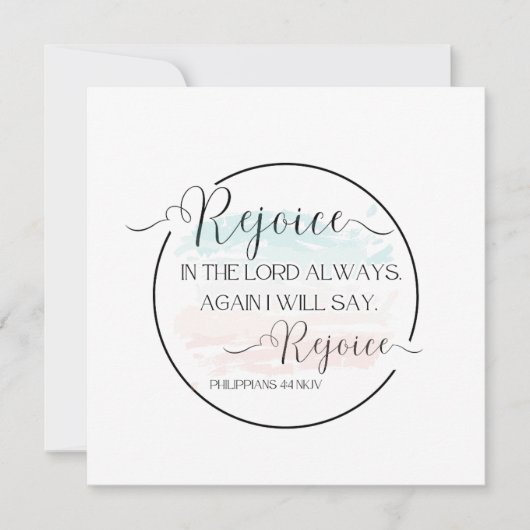 Carte avec couplet biblique (Devant)