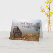 Carte Avec DeepestSympathy (Fleur jaune)