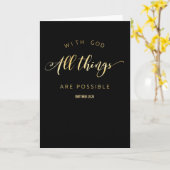 Carte Avec Dieu toutes les choses sont 19h26 possible de (Fleur jaune)