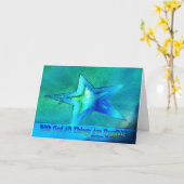 Carte Avec Dieu toutes les choses sont possibles (Fleur jaune)