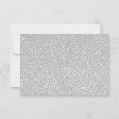 Carte avec Enclosure en Paillettes Argentées (Dos)