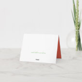 Carte avec feuilles d'automne (Dos)