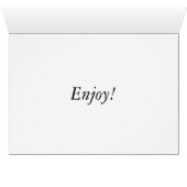 Carte avec Fleurs (Intérieur Horizontal (Bas))