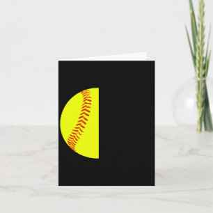 Carte Avec Jésus dans son cœur et un softball elle est i