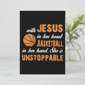 Carte avec jésus dans son coeur t-shirts de basket (Debout devant)