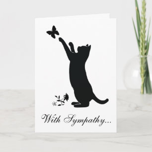 Carte Avec la perte de sympathie d'un chat