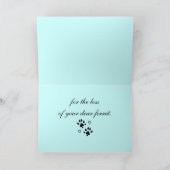 Carte Avec la perte de sympathie d'un furet (Intérieur)