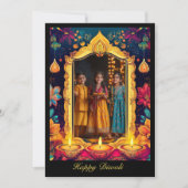 Carte Avec la photo Diwali Night Glow (Devant)