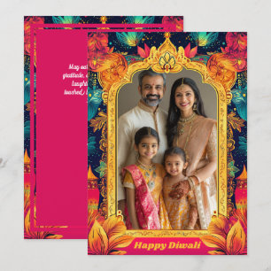 Carte Avec la photo Diwali Splendor