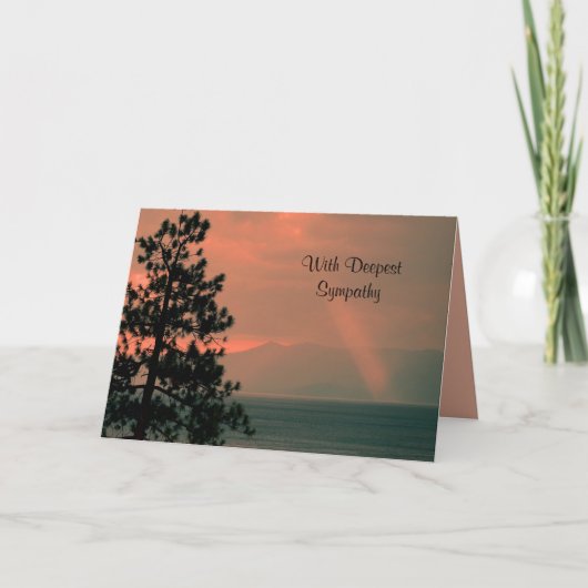 Carte Avec la plus profonde sympathie, la Lumière de Die (Devant)