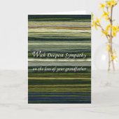 Carte Avec la plus profonde sympathie, la perte de grand (Fleur jaune)