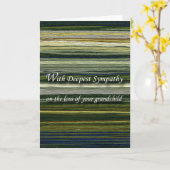 Carte Avec la plus profonde sympathie, la perte de grand (Fleur jaune)