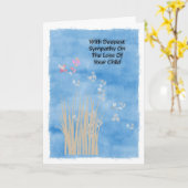 Carte Avec la plus profonde sympathie pour la perte de v (Fleur jaune)