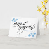 Carte Avec la plus profonde sympathie pour votre perte, (Fleur jaune)