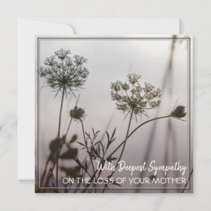Carte Avec La Plus Profonde Sympathie Sur La Perte De Vo