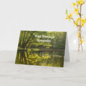 Carte Avec la réflexion la plus profonde de Sympathy Lak (Fleur jaune)