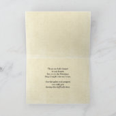 Carte Avec la sympathie de la perte du père Red Canoe Ré (Intérieur)