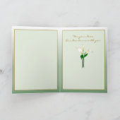 Carte Avec la sympathie de nous : Zantedeschias (Intérieur)