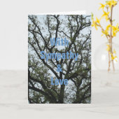 Carte Avec la sympathie et amour (Fleur jaune)