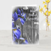 Carte Avec la sympathie la plus profonde (Fleur jaune)