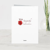 Carte Avec la sympathie : Perte de votre great dane (Dos)