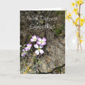 Carte Avec les sympathies les plus profondes (Fleur jaune)