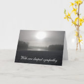 Carte Avec notre plus profonde sympathie (Fleur jaune)