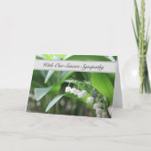 Carte Avec notre sincère sympathie - Les mots ne suffise (Devant)