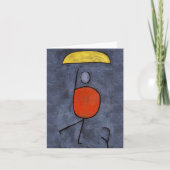 Carte Avec parapluie de Paul Klee, Art Abstrait (Devant)